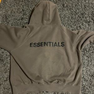 Essentials fear of god zip up sweatshirt